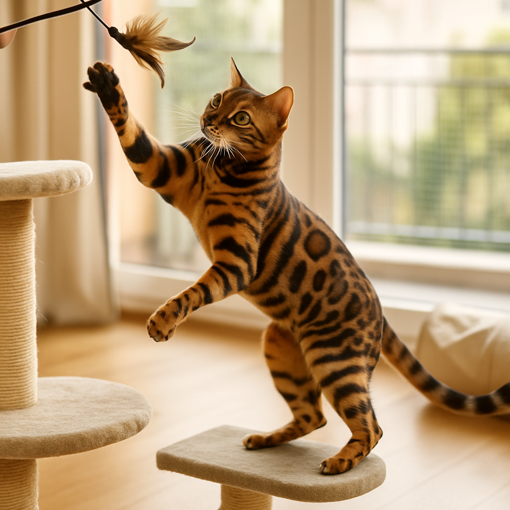 Tägliche Bewegung und Spielzeit für Bengalkatzen – cat-bengal.de
